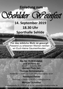 Schützenverein veranstaltet Weinfest