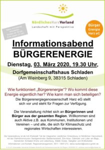 Informationsabend Bürgerenergie