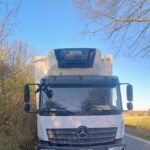 Ein abgestellter LKW in der Hainbergstraße